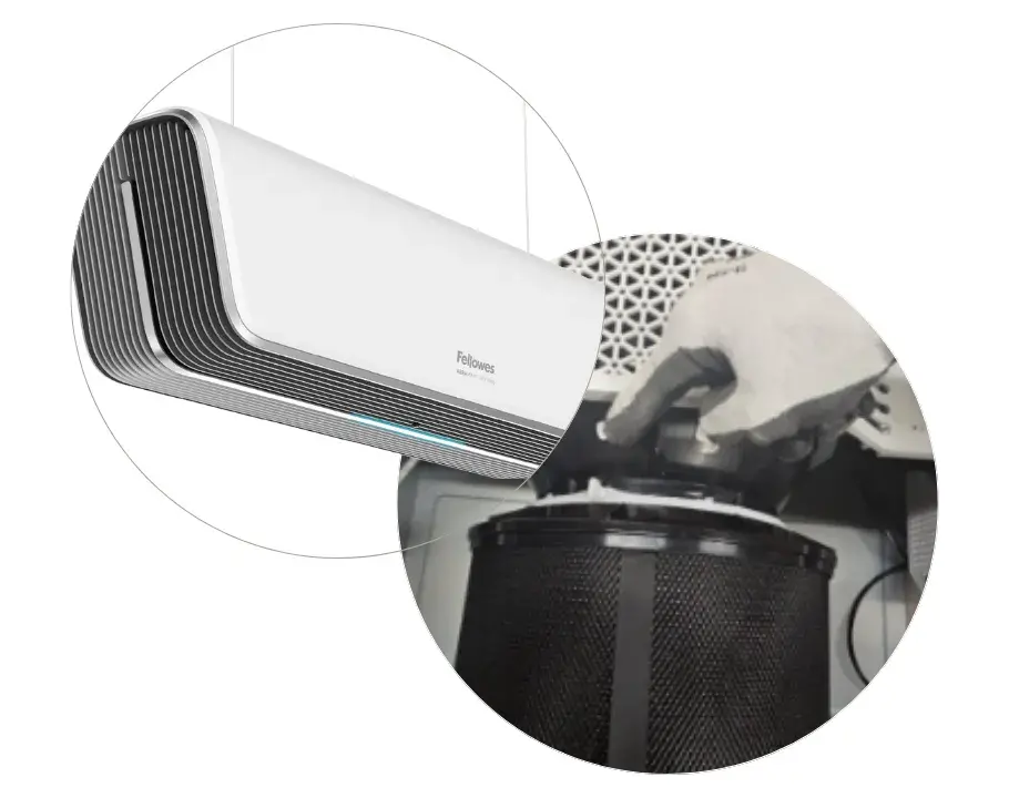 pose purificateur d'air